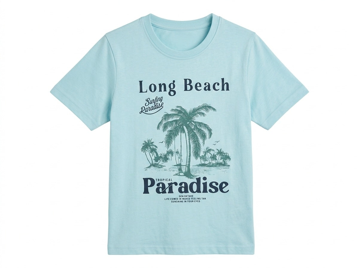 Octave Boys Grphics Printed Cotton Round Neck T-shirt
