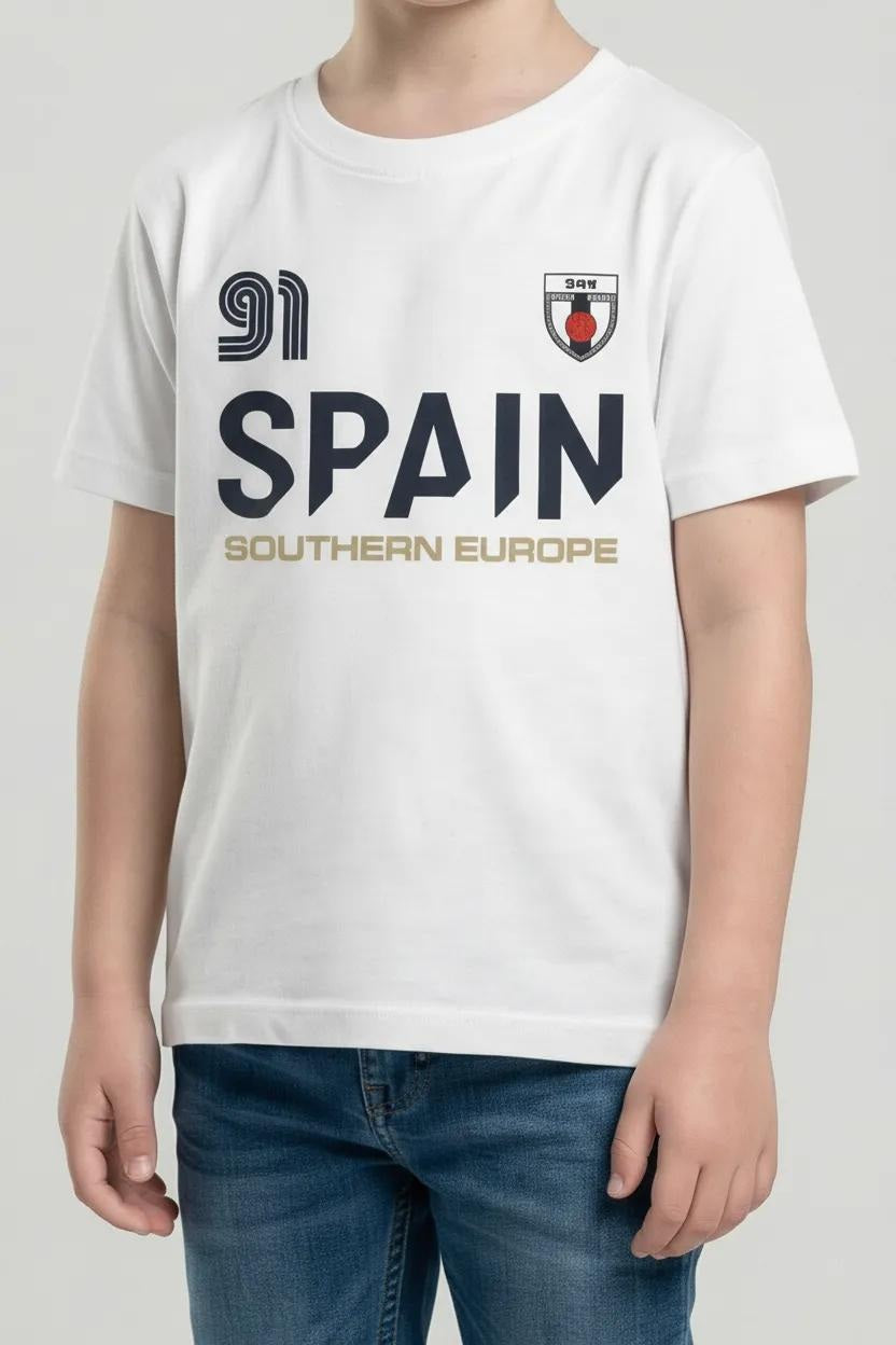 Octave Boys Off White Printed T-shirt