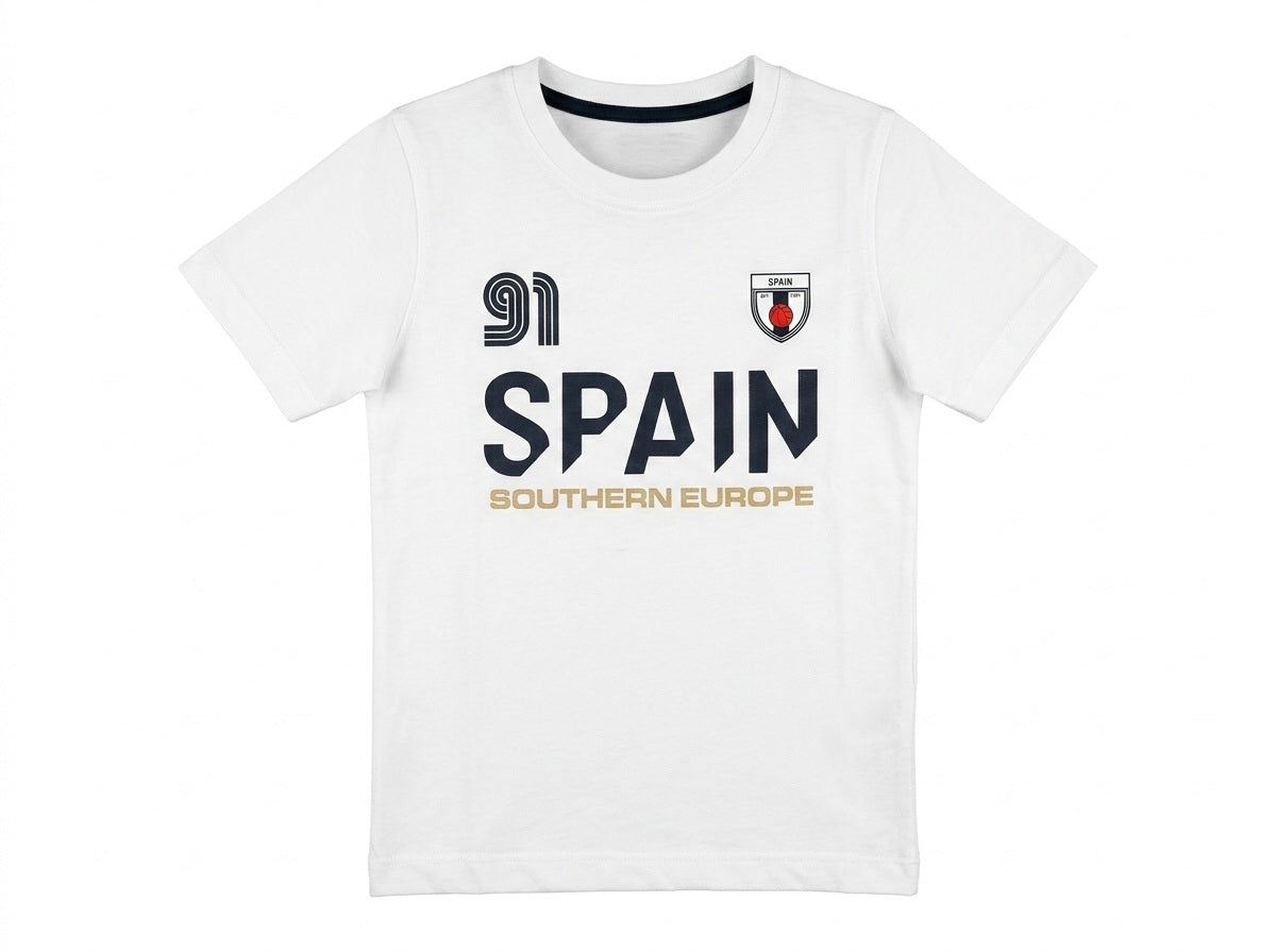 Octave Boys Off White Printed T-shirt