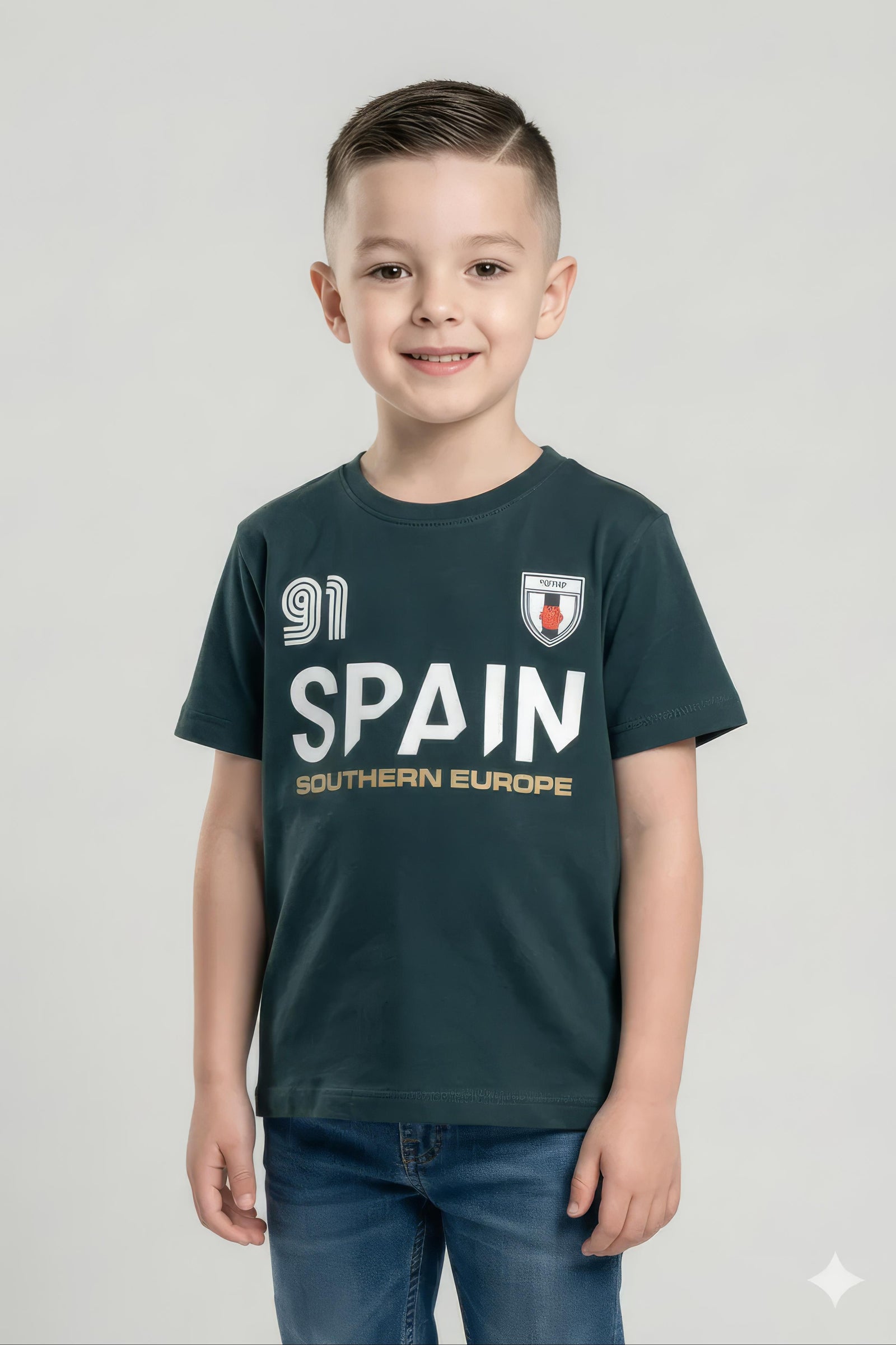 Boys Pacific Printed Cotton  Round Neck Tshirt