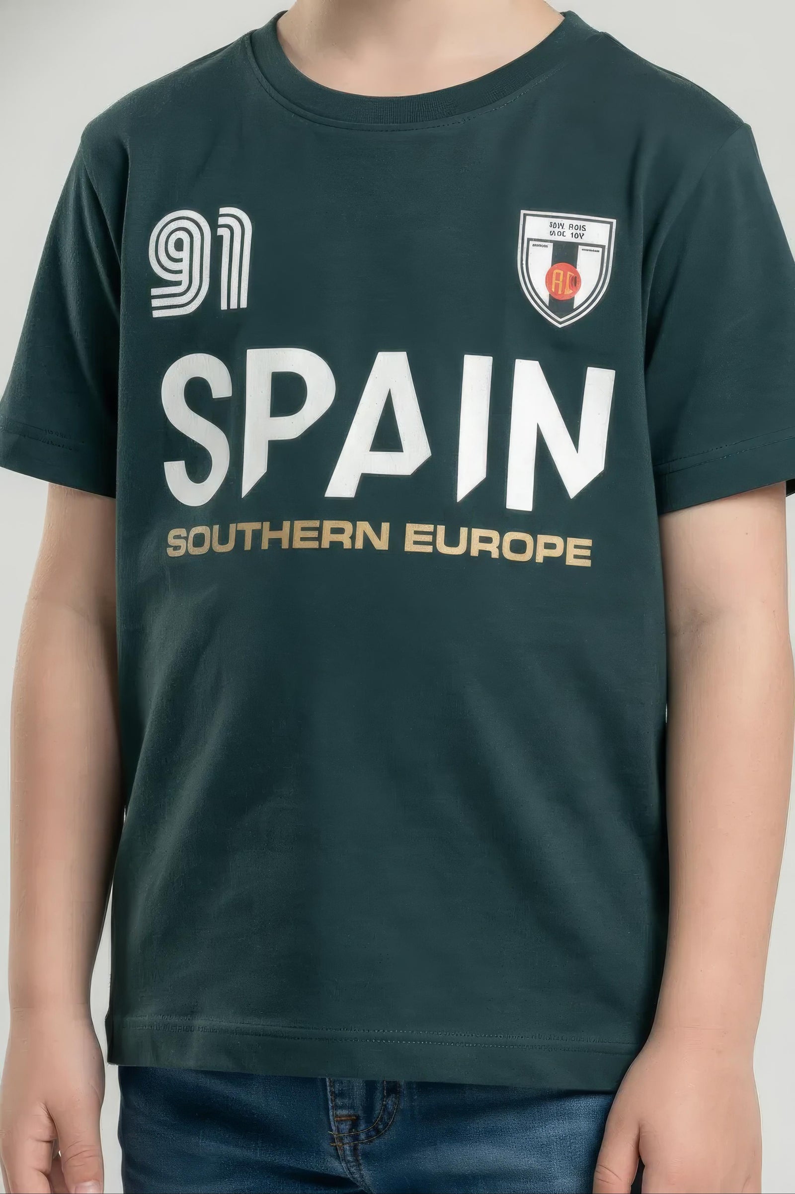 Boys Pacific Printed Cotton  Round Neck Tshirt