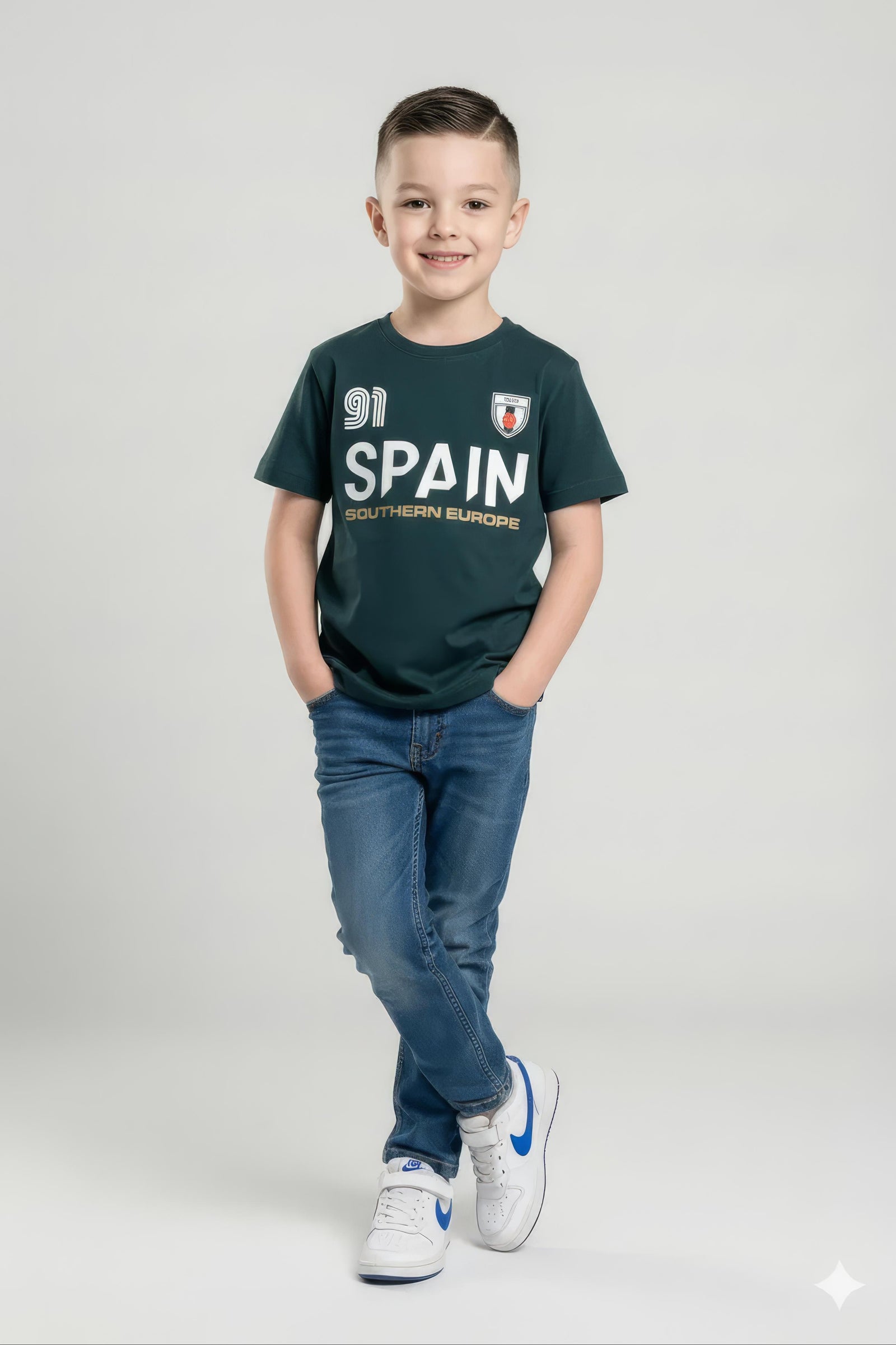 Boys Pacific Printed Cotton  Round Neck Tshirt