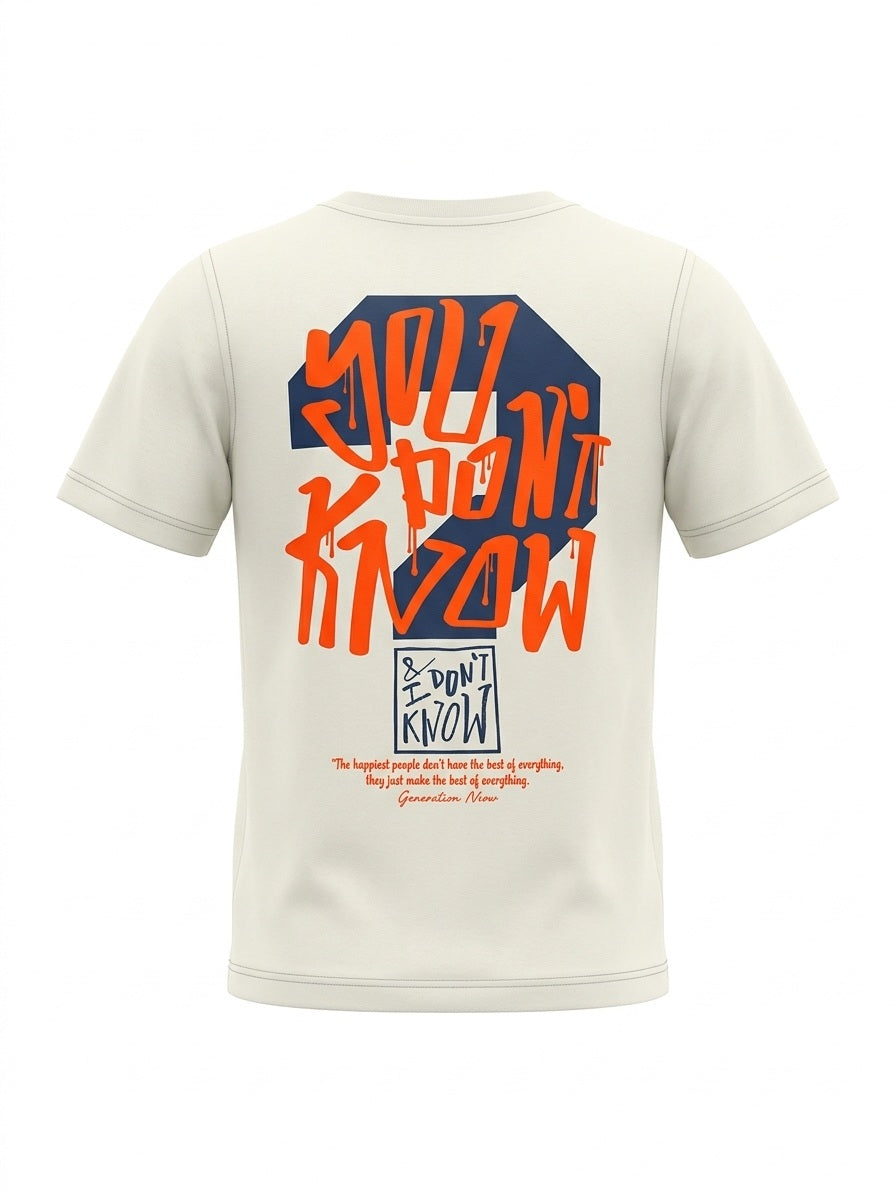 Boy Off White Round Neck T-Shirt