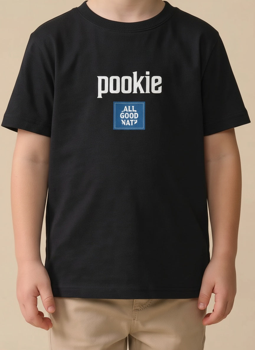 Boys Black Printed T-shirt