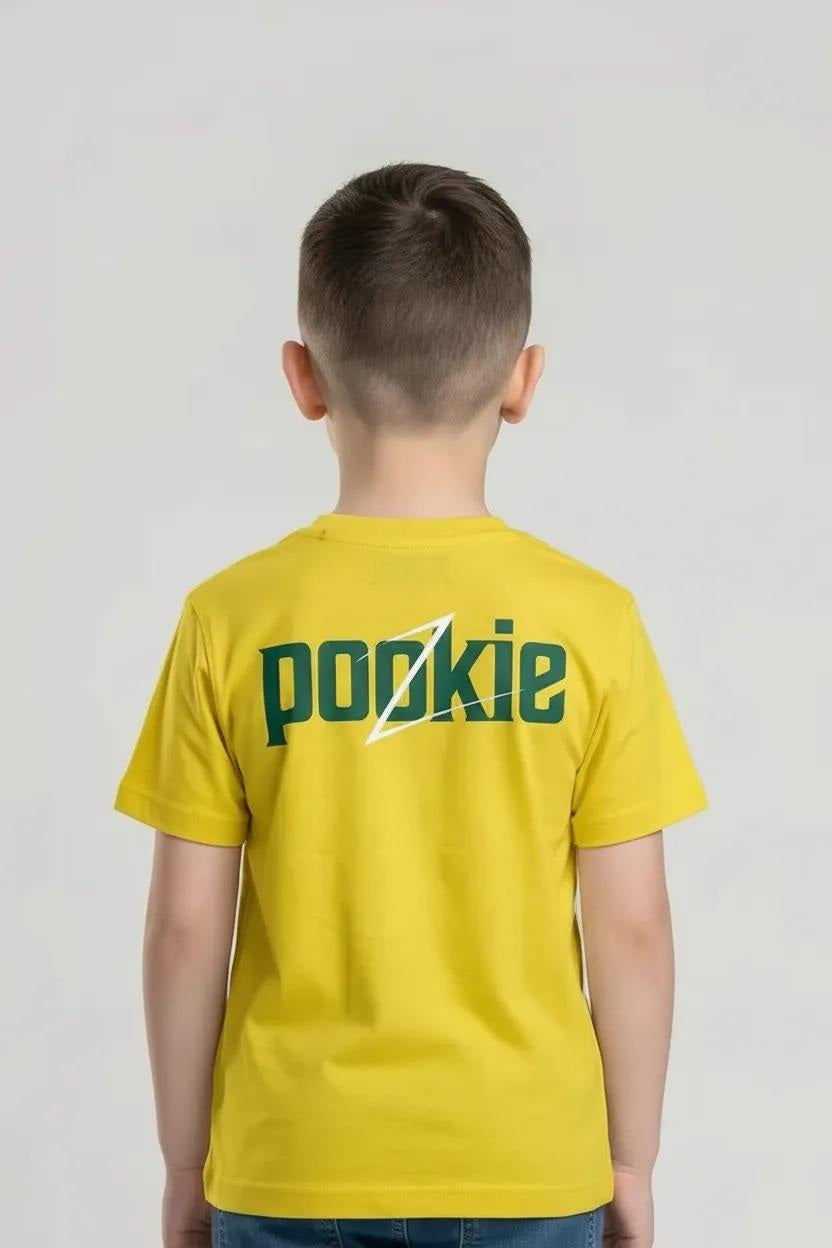 Octave Boys Cyber Yellow Printed T-shirt