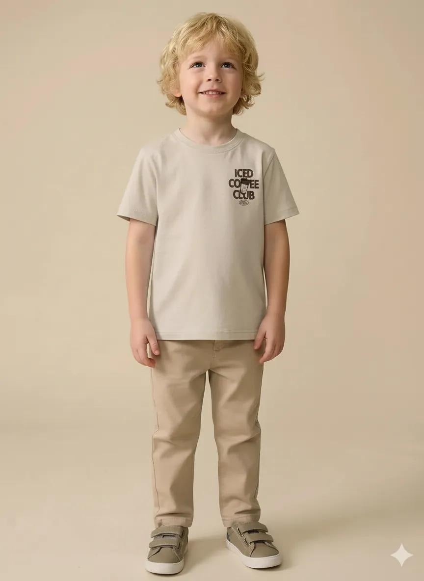 Octave Boys Typography Printed T-shirt