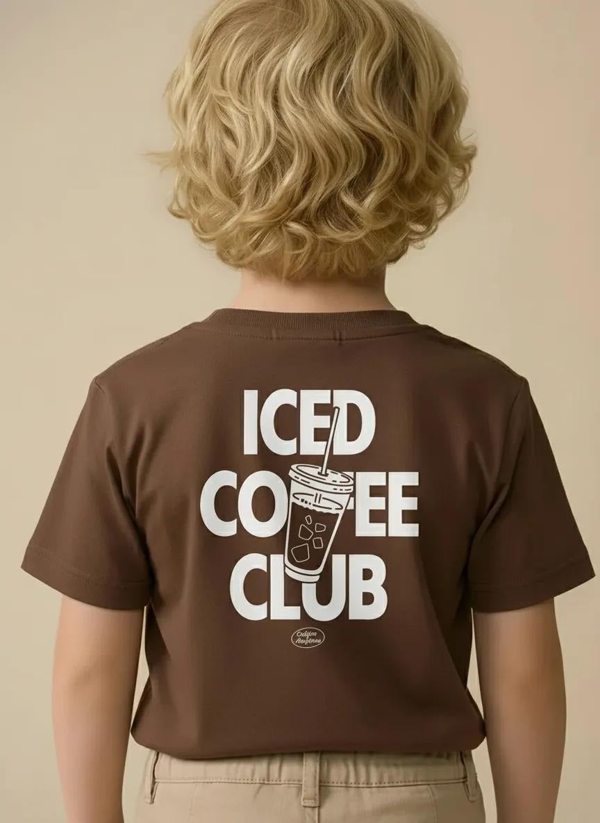 Octave Boys Tiramisu Brown Round Neck Cotton Tshirts