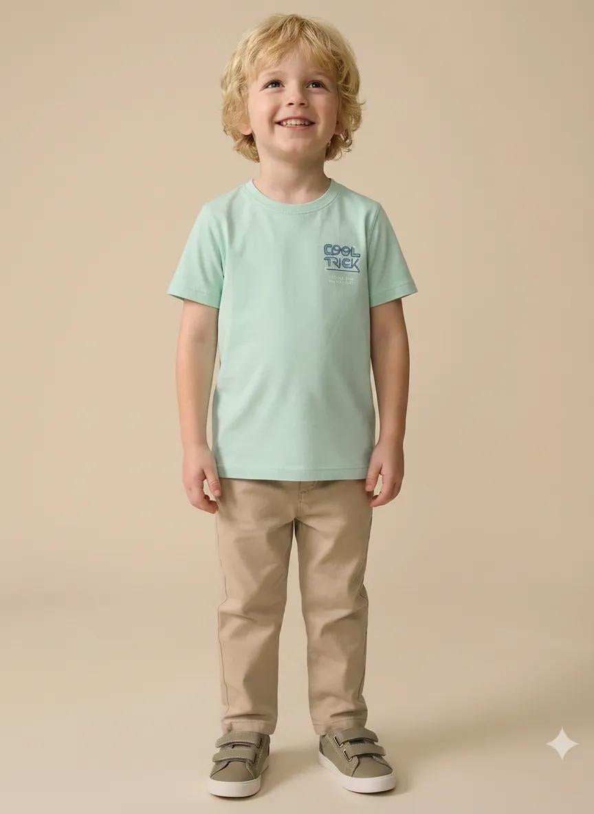 Octave Boys Mist Printed T-shirt