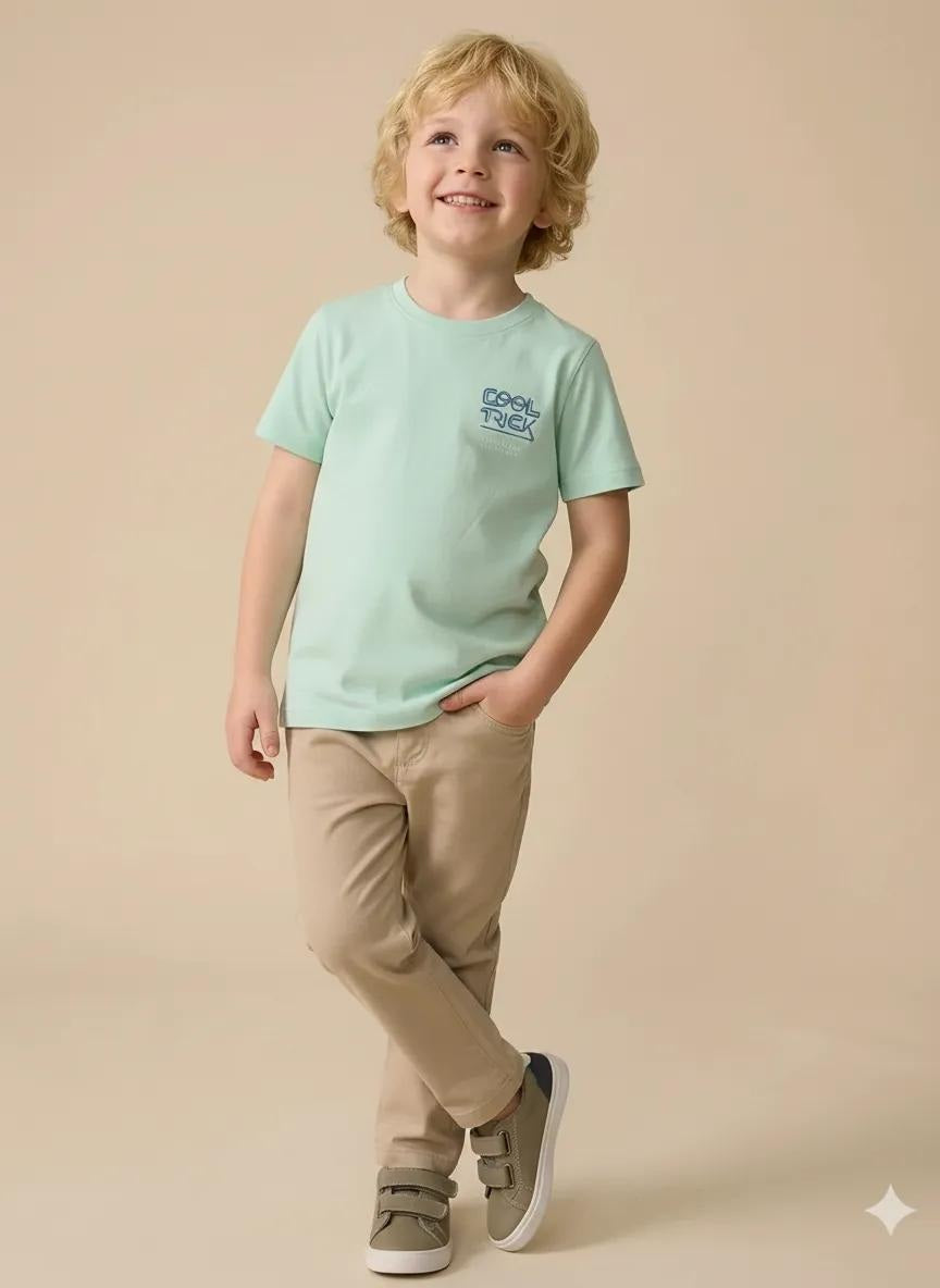Octave Boys Mist Printed T-shirt