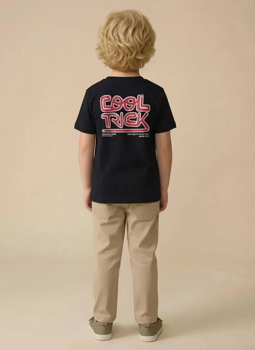 Octave Boy's Printed Round Neck T-shirt