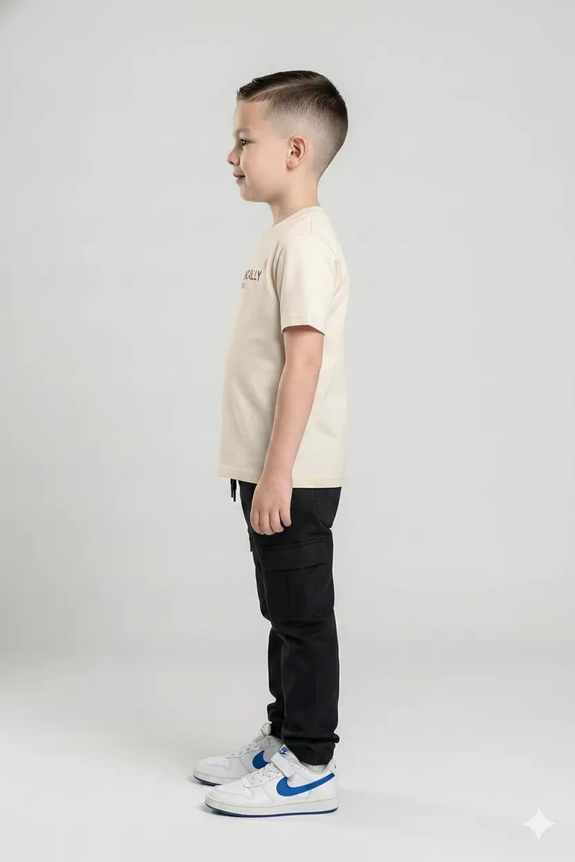 Boy Black Track Pants