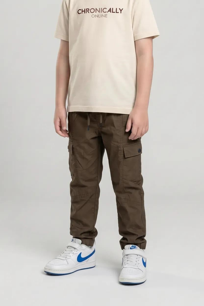 Boy Duck Solid Track Pants