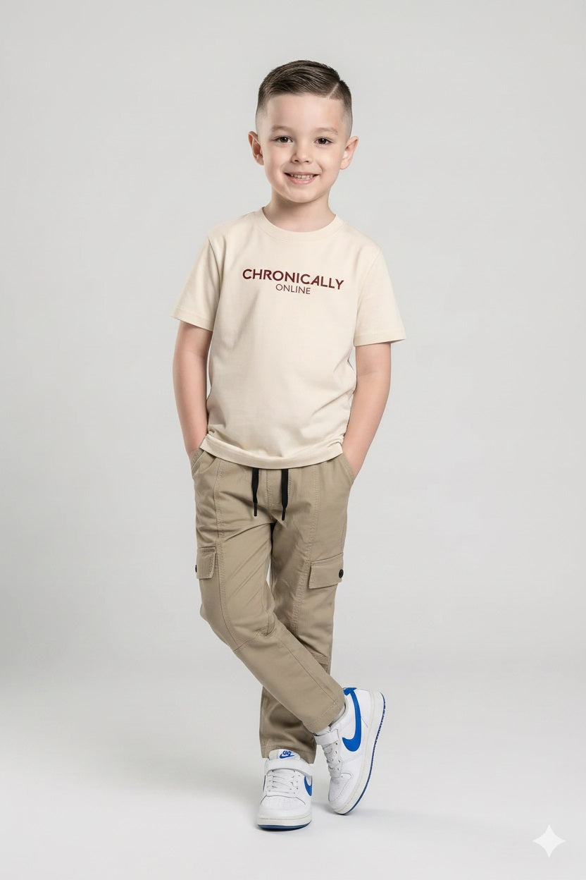 Boy Safari Solid Track Pants