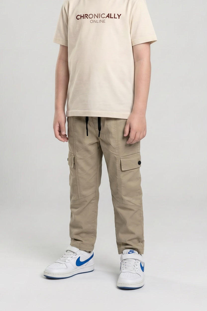 Boy Safari Solid Track Pants