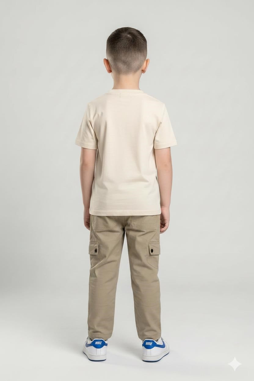 Boy Safari Solid Track Pants