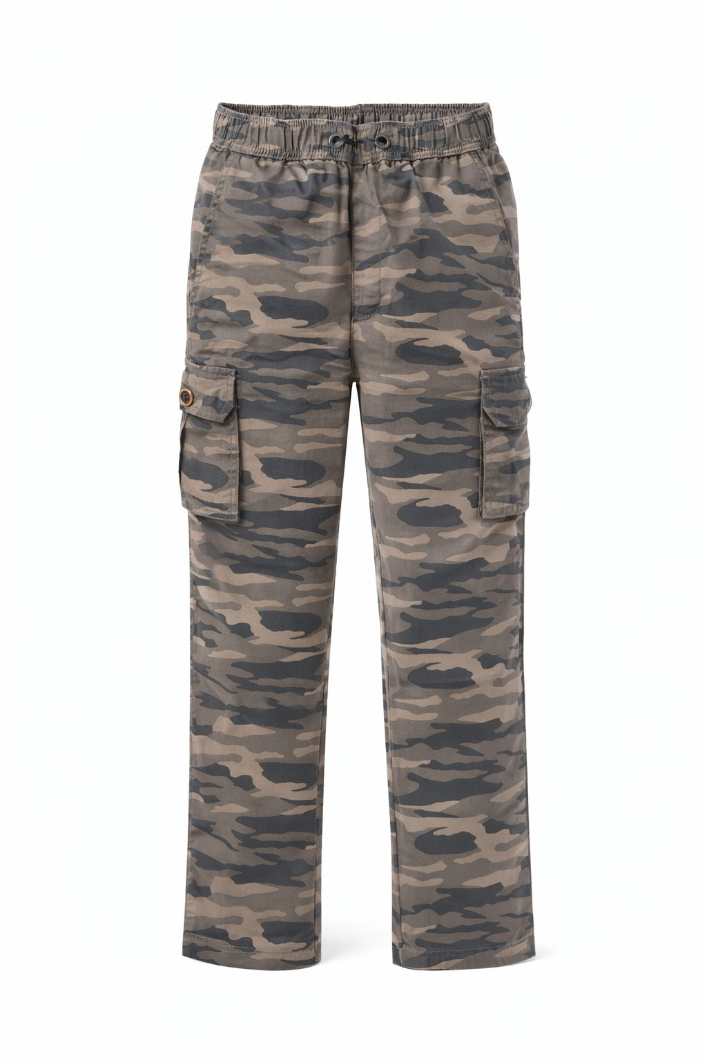 Octave Boys Olive Regular Fit Camouflage Track Pants