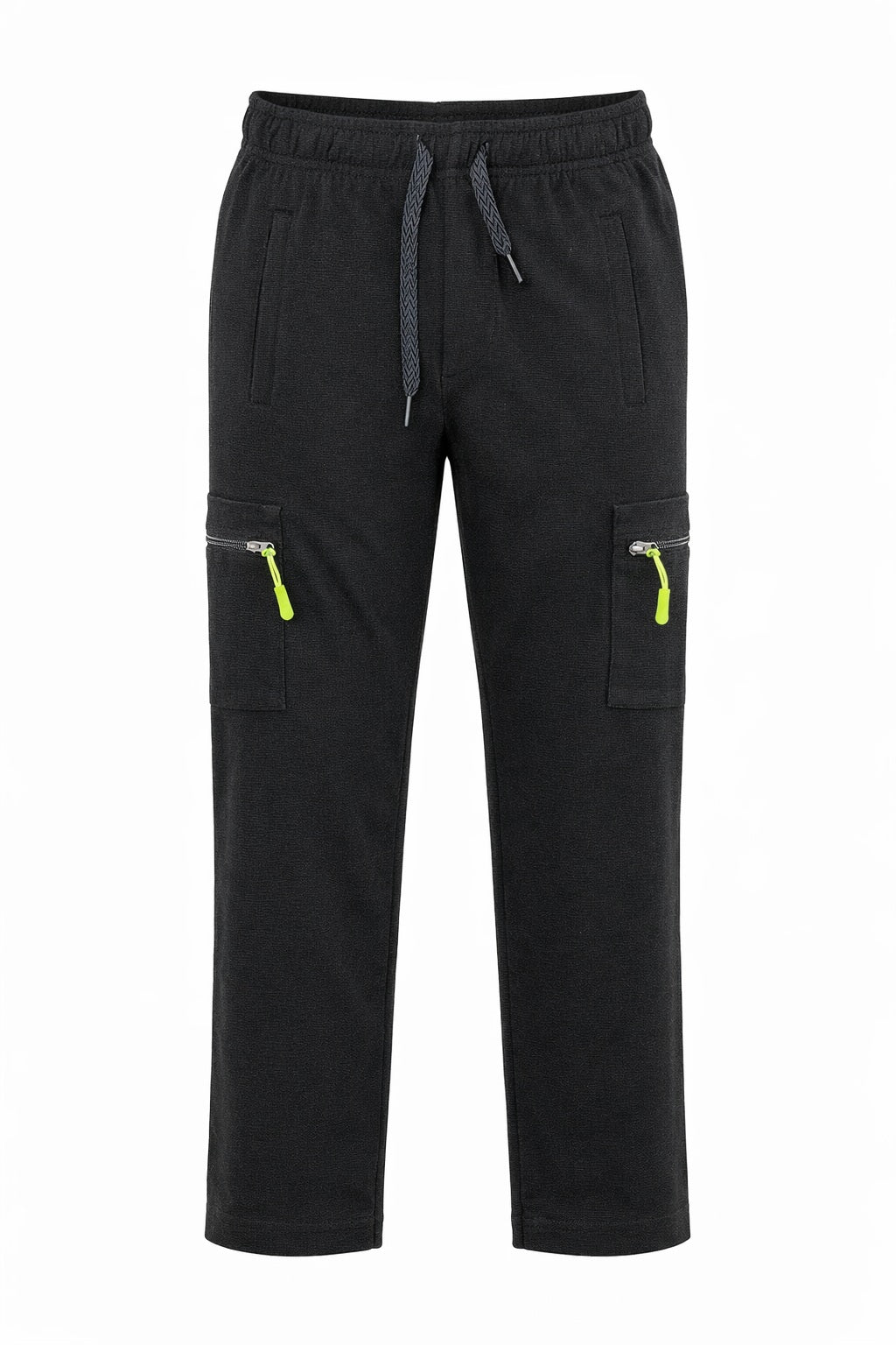 Octave Boys Black Regular Fit Track Pants