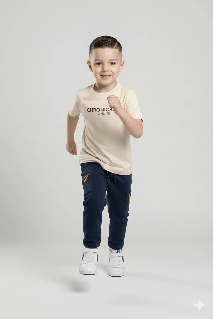 Octave Boys Navy Regular Fit Track Pants