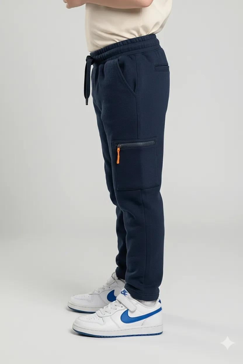 Octave Boys Navy Regular Fit Track Pants