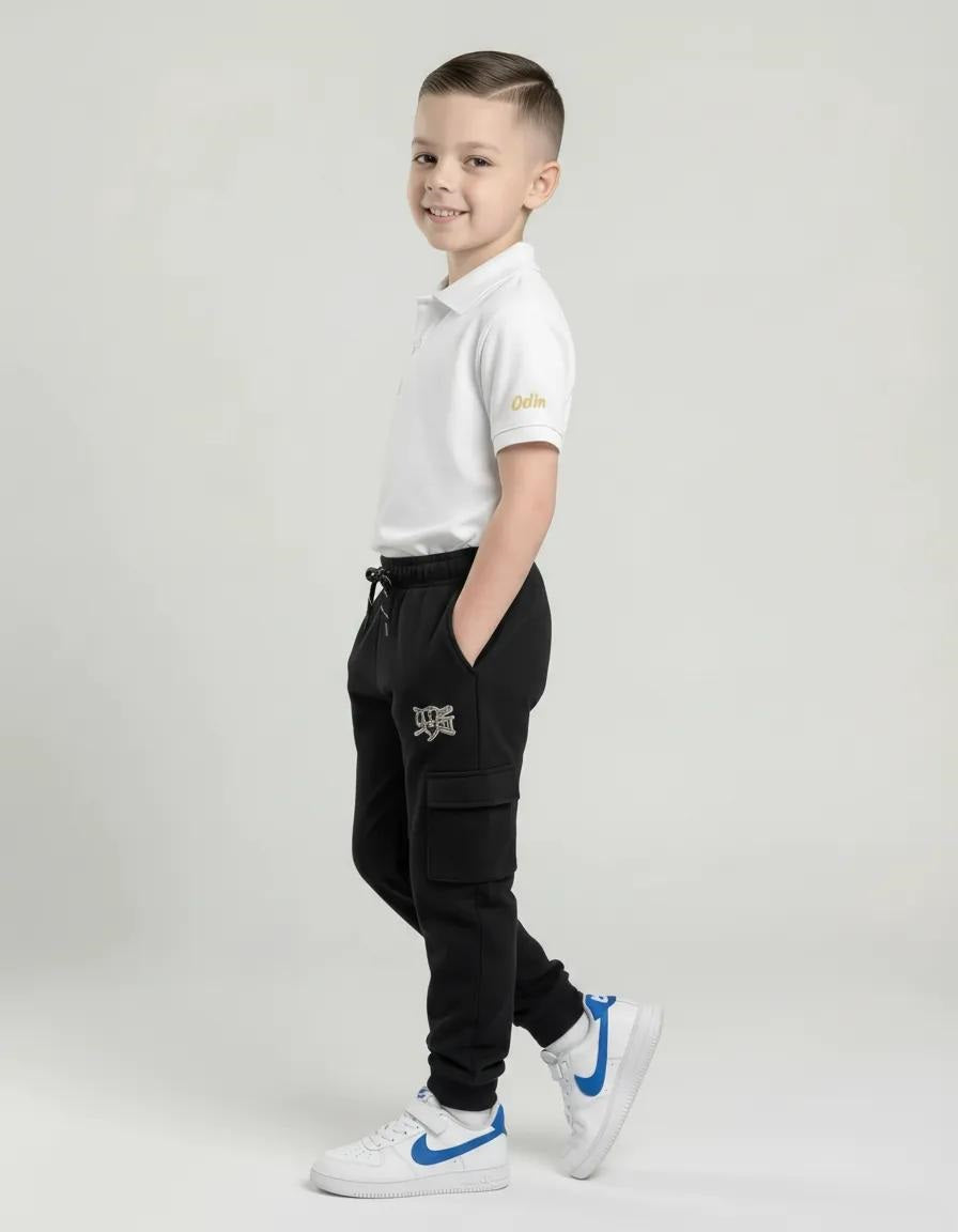 Boys Regular Fit Brand Logo Joggers