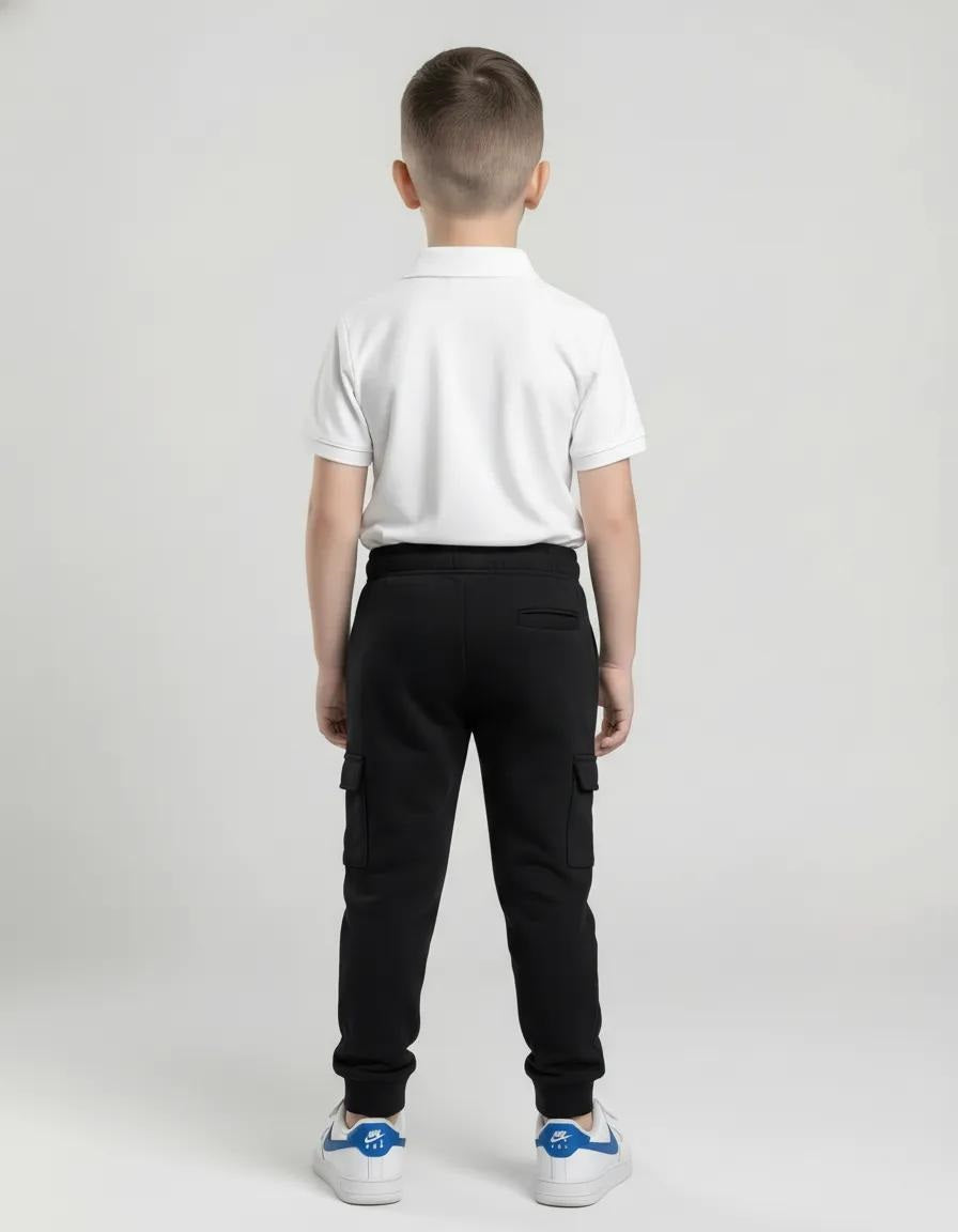 Boys Regular Fit Brand Logo Joggers