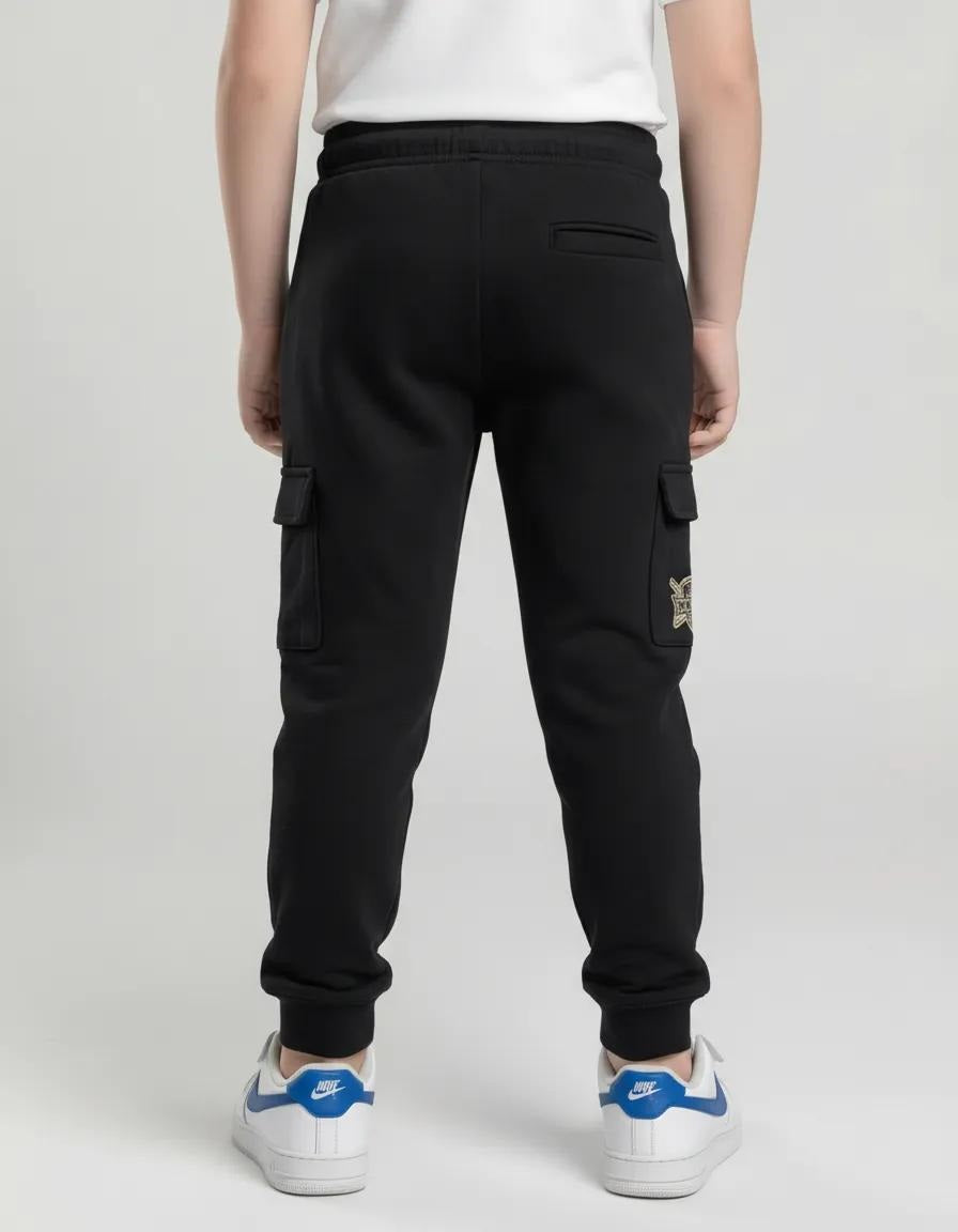 Boys Regular Fit Brand Logo Joggers