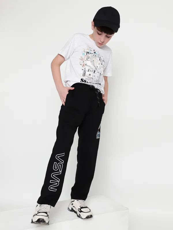 Octave Boys Printed Cotton Track Pants