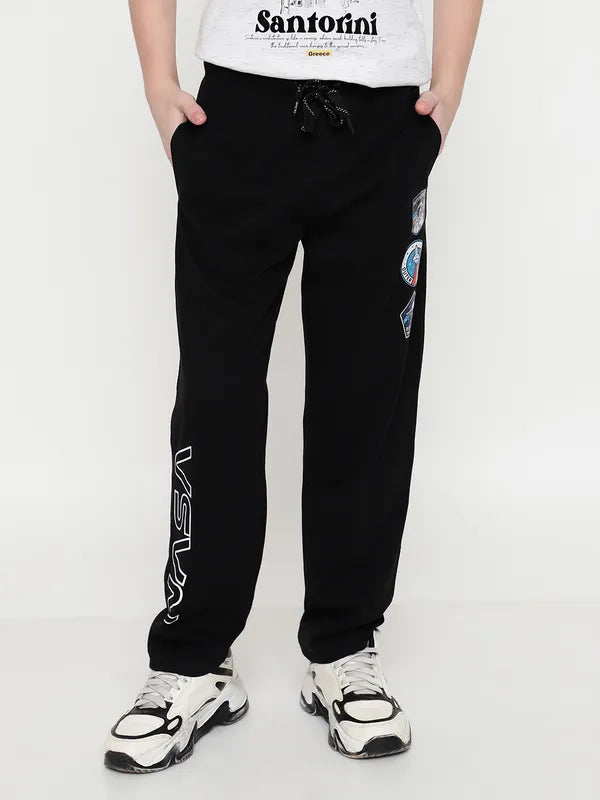 Octave Boys Printed Cotton Track Pants