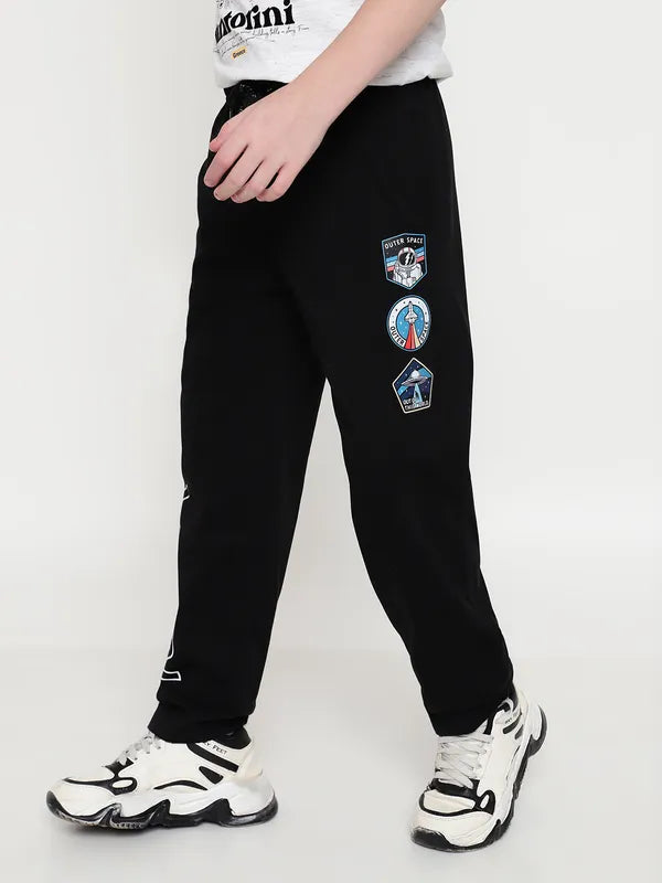 Octave Boys Printed Cotton Track Pants