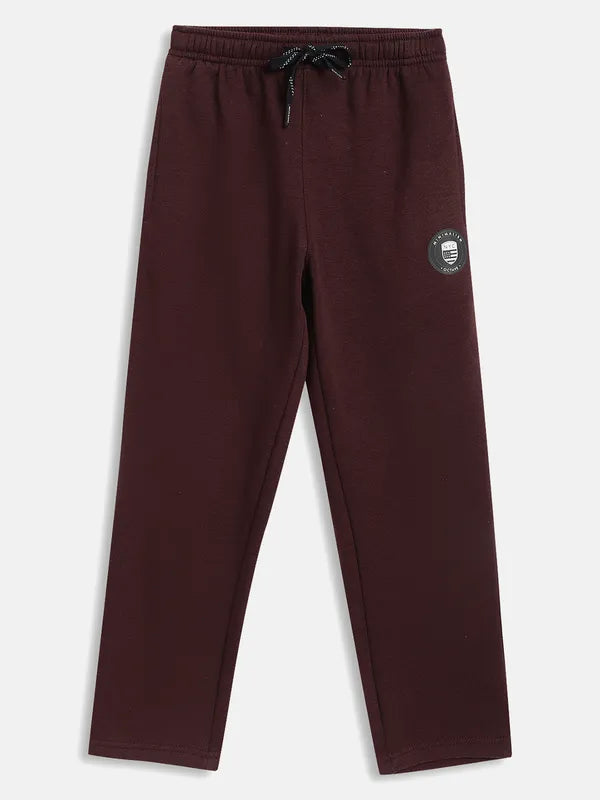 Boys Solid Cotton Drawstring Track Pant