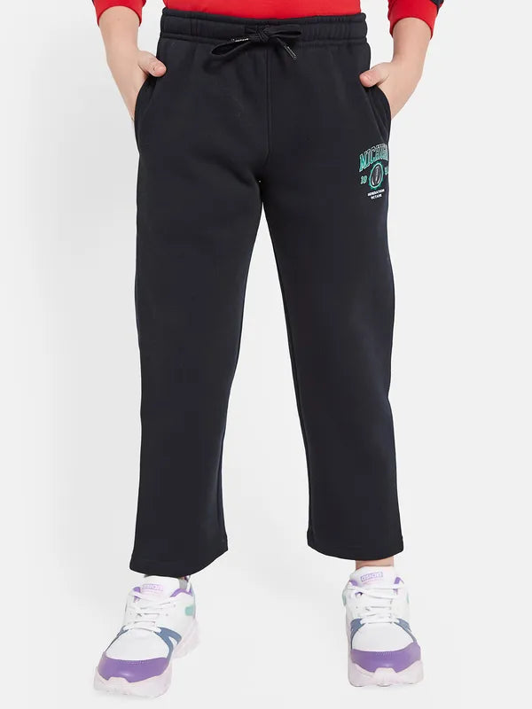 Octave Boys Cotton Mid-Rise Track Pants