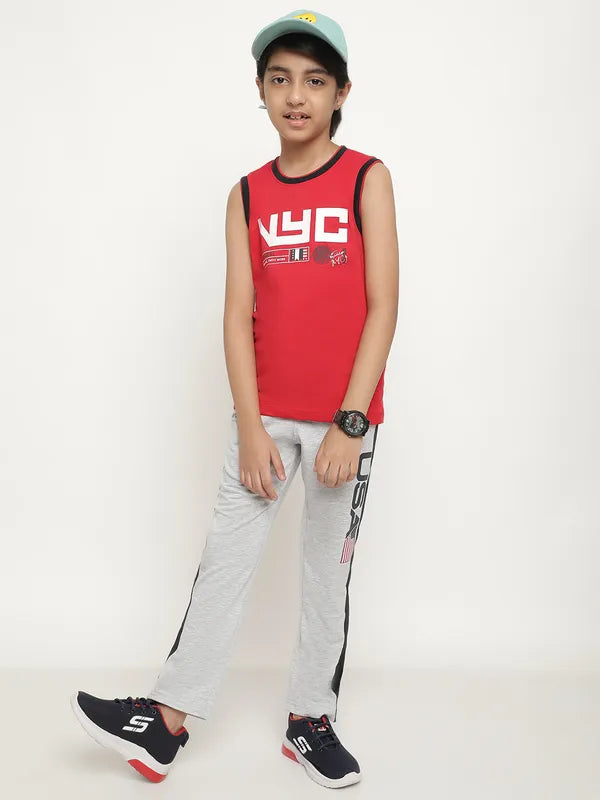 Octave Boys People And Place Printed Cotton Track Pants