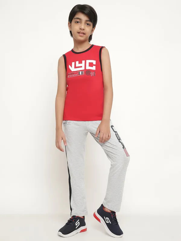 Octave Boys People And Place Printed Cotton Track Pants