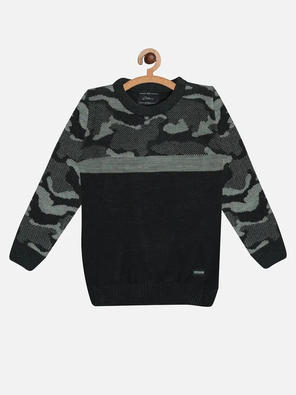 Boys Abstract Printed Pullover