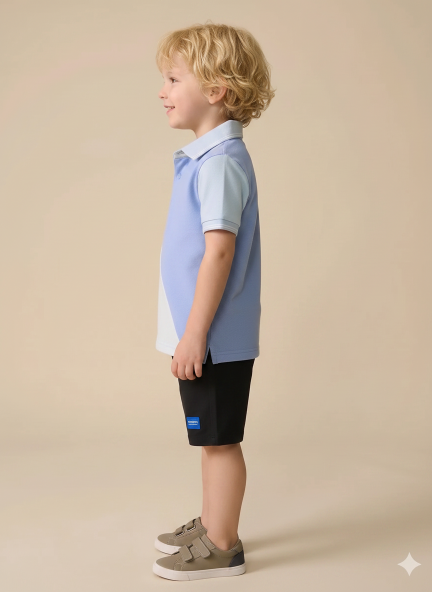 Boy Black Solid Short