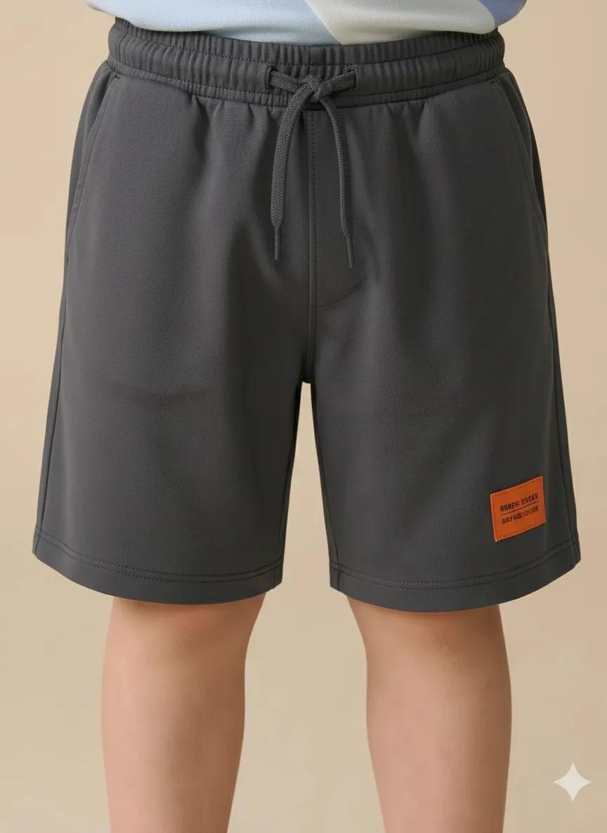 Boy Gun Metal Solid Short