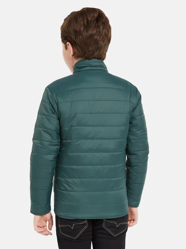 Octave Boys Green Quilted Jacket