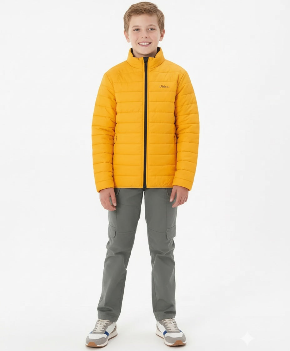Boy Solid Mandarin Neck Jacket