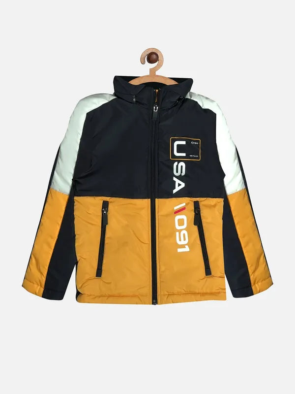 Boys Colourblocked Padded Jacket