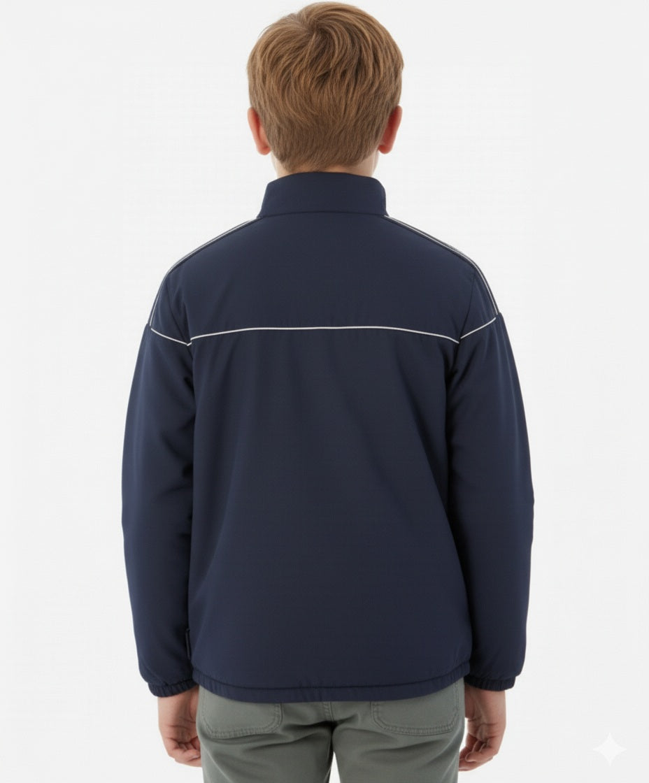 Boys Brand Logo Colourblocked Sporty Jacket