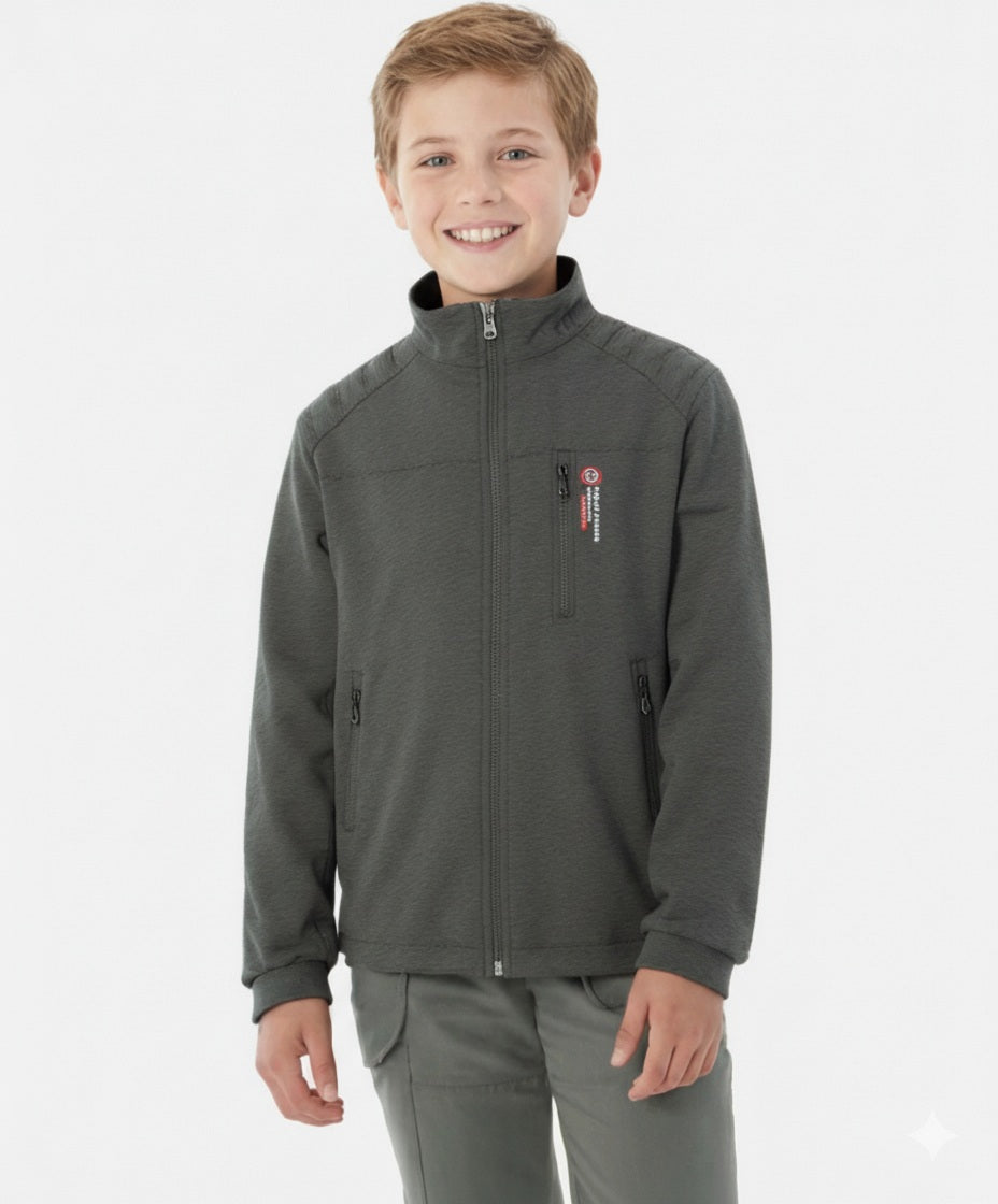 Boys Brand Logo Lightweight Sporty Jacket