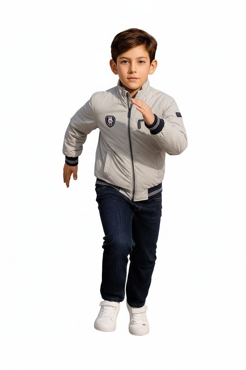 Boys Brand Logo Bomber Jacket