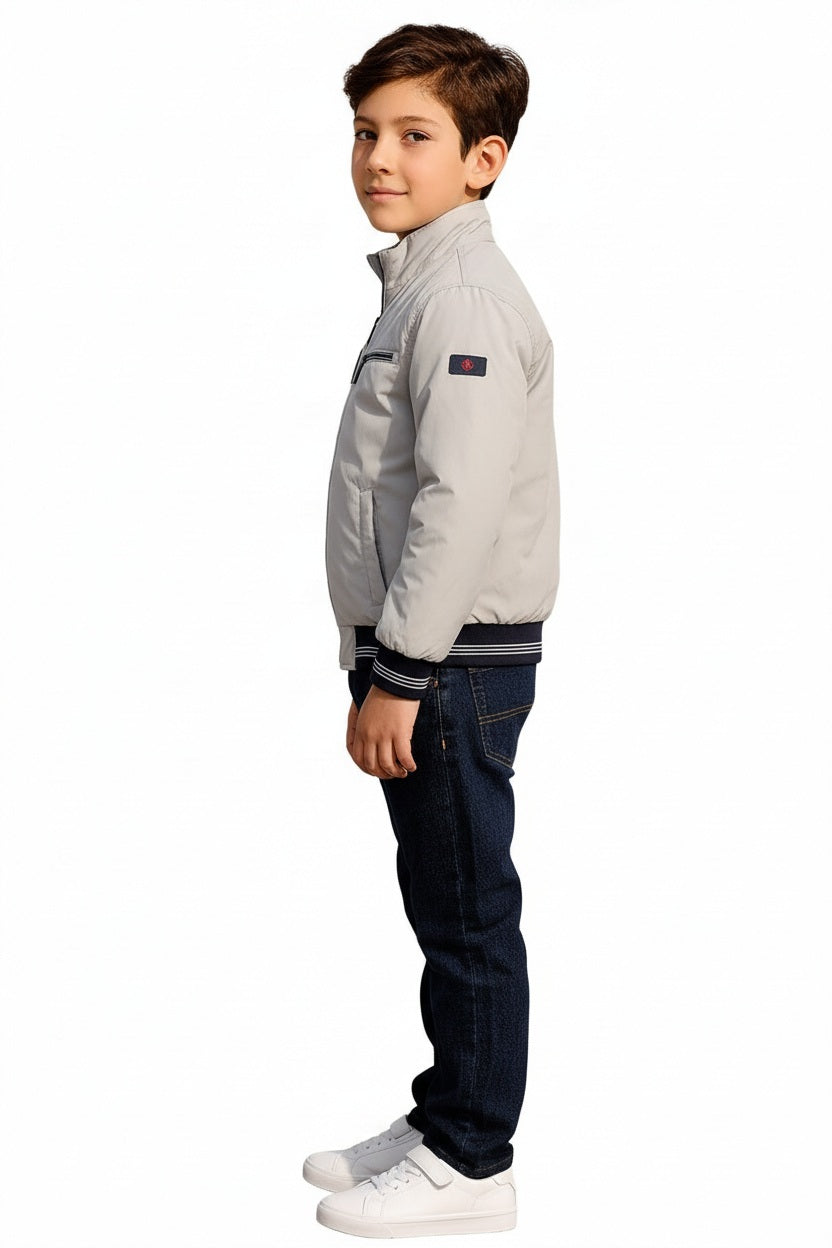 Boys Brand Logo Bomber Jacket