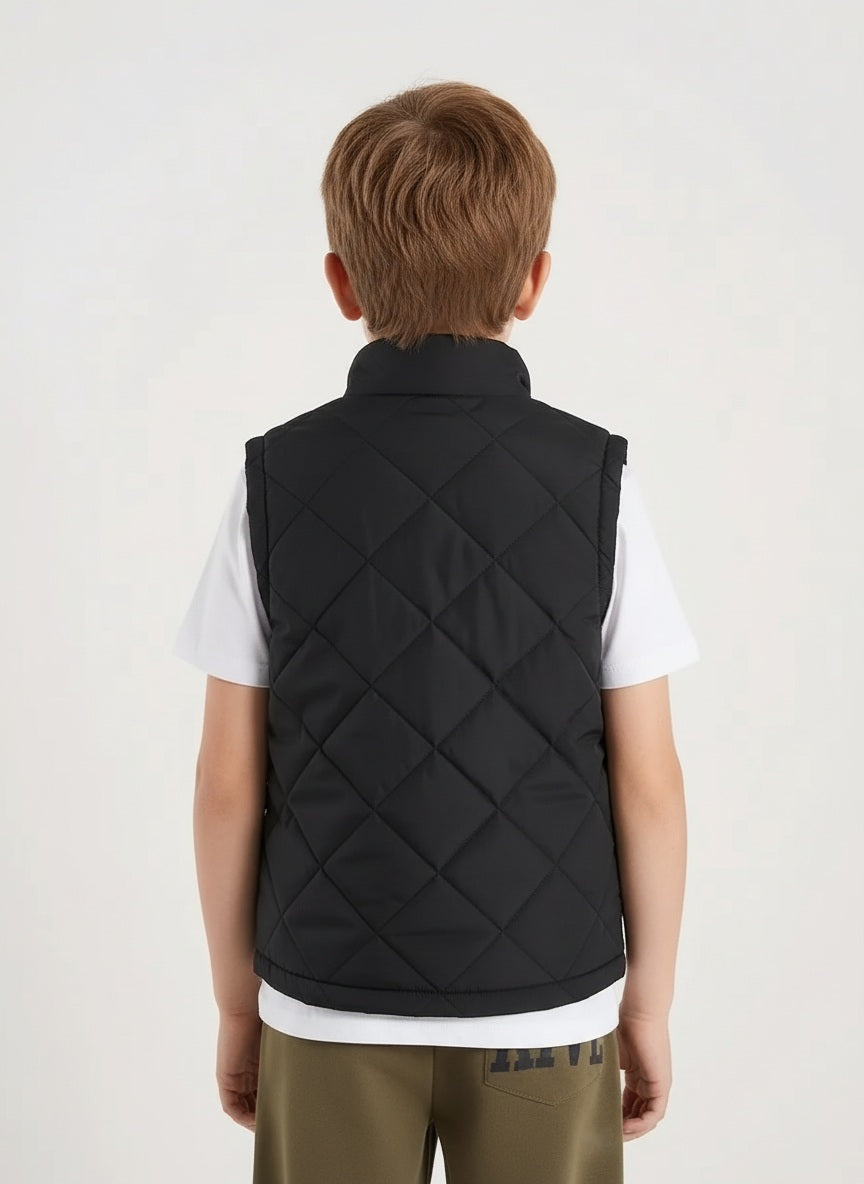 Boys Lightweight Puffer Jacket with Embroidered