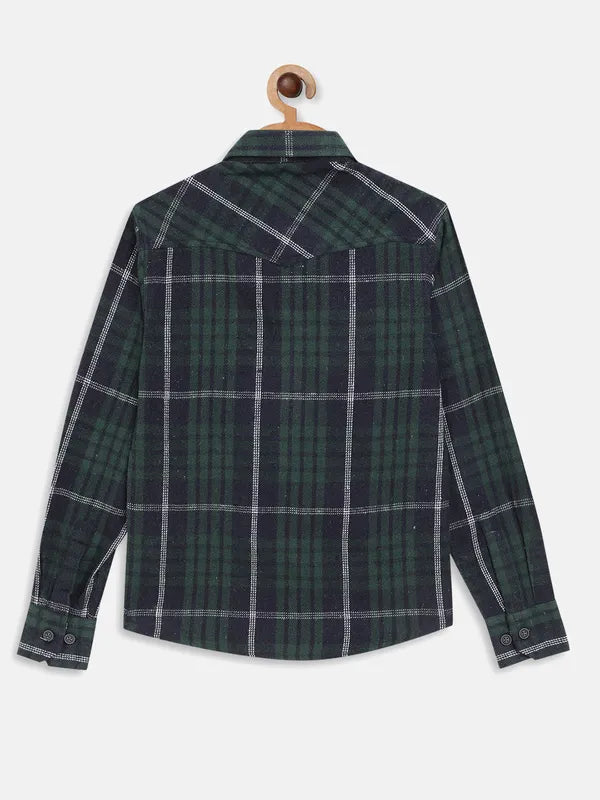 Boys Tartan Checked Casual Shirt