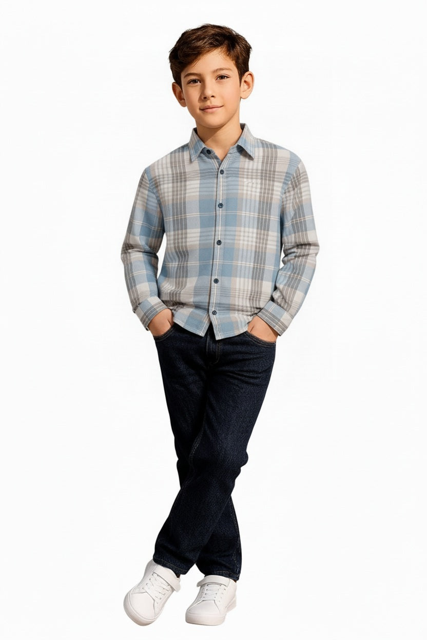 Boys Checked Casual Shirt