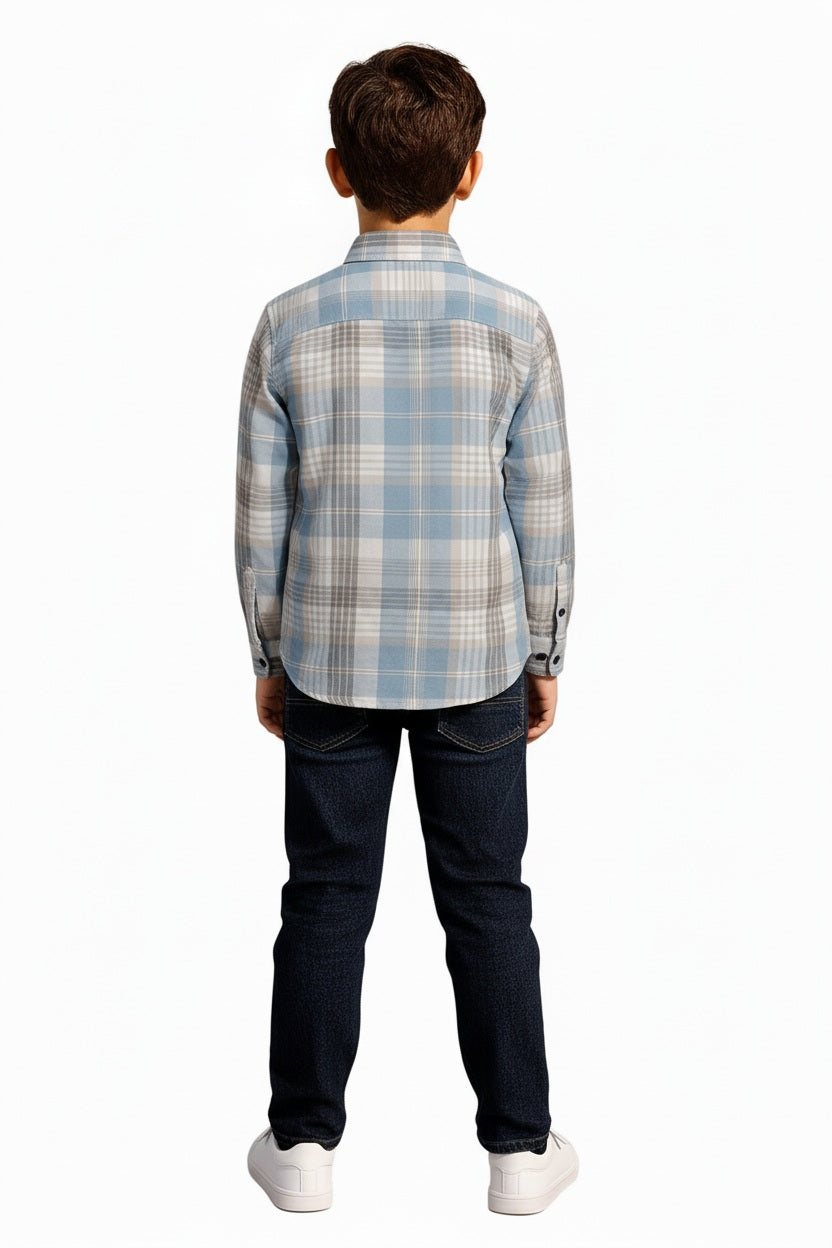 Boys Checked Casual Shirt