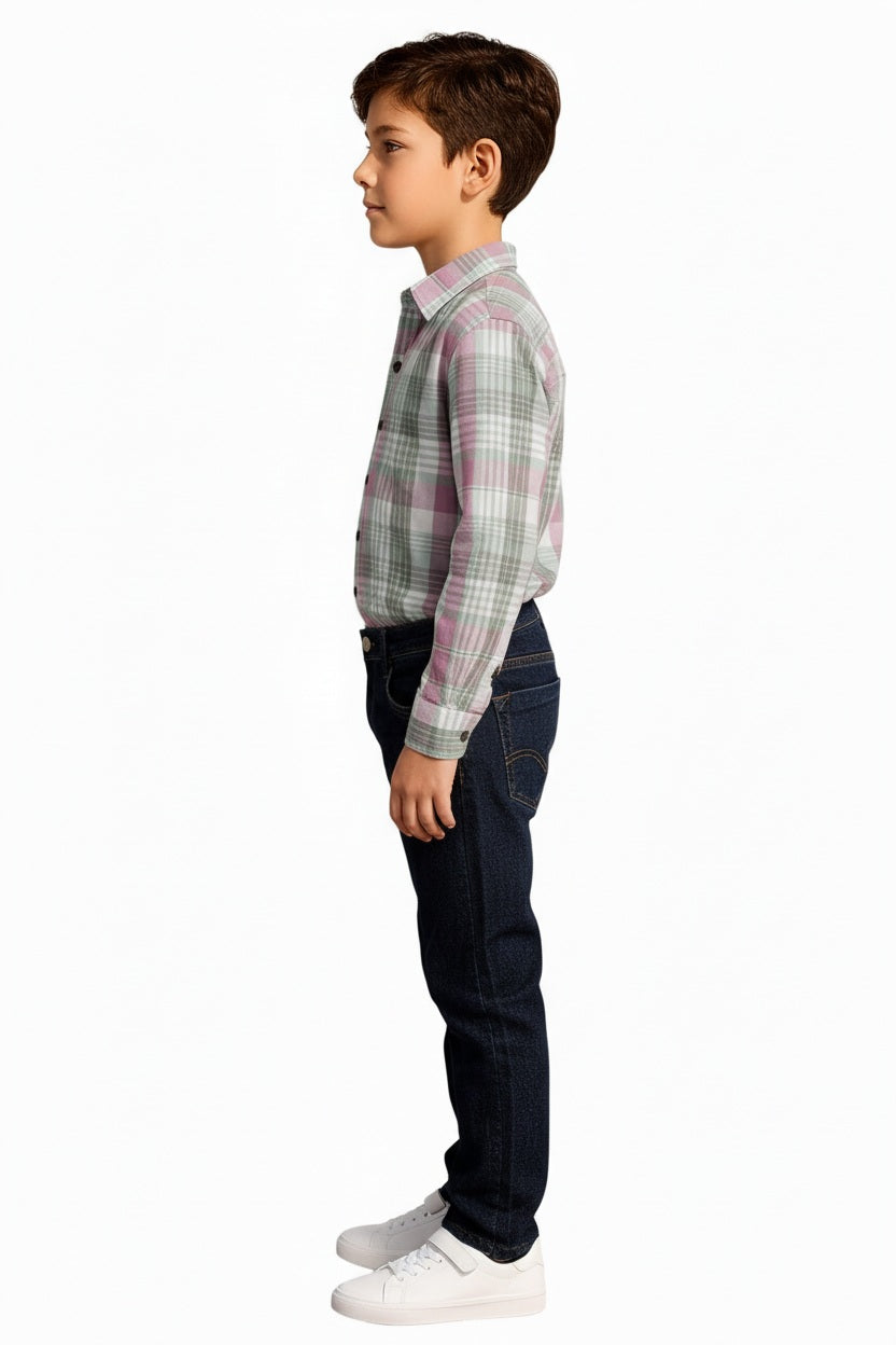Boys Checked Casual Shirt