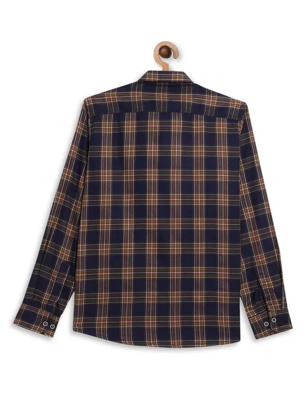 Octave Boys Yellow Tartan Checks Checked Casual Shirt