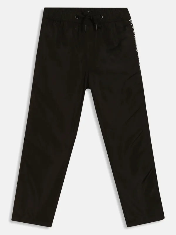 Boys Solid Cotton Track Pant